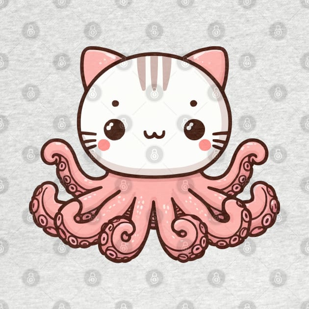cute octopuss cat by fikriamrullah